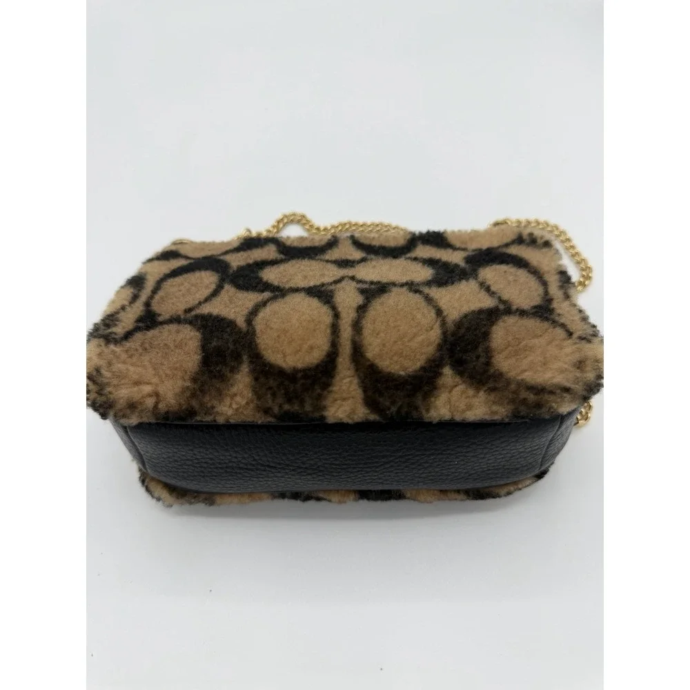 Coach X Jennifer Lopez Signature Shearling Nolita 19 Cheetah Print Rare